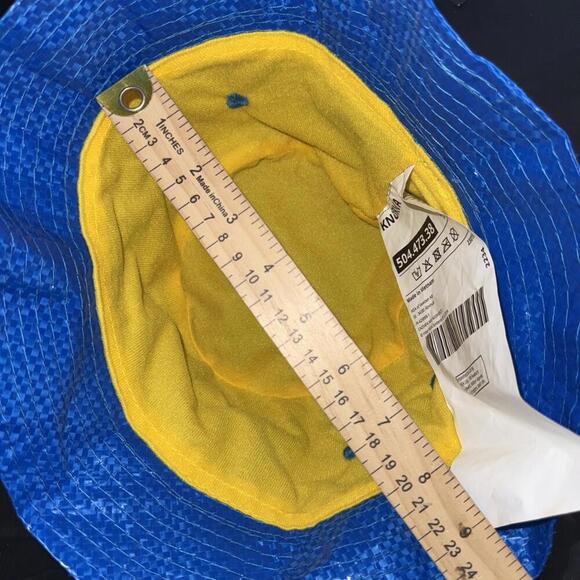 IKEA Knorva Frakta Blue Bucket Hat Unisex One Size Fishing Cap Lightweight - Picture 7 of 15